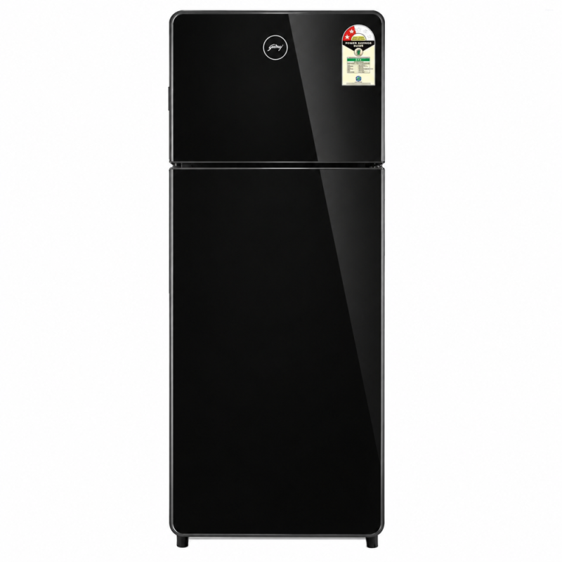 Godrej Eon Crystal 272 Litres 2 Star Frost Free Double Door Bottom Mount Refrigerator with Inverter Technology (RT EONCRYSTAL 310B, Black)