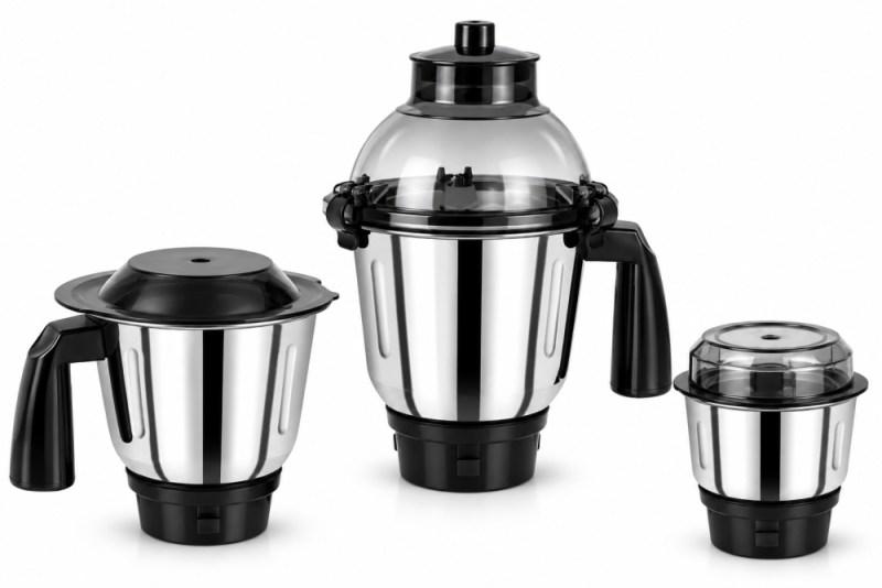 Sumeet Traditional Amaze 750W Mixer Grinder with 3 Stainless Steel Jars, Copper Motor & Multi-Function Blades