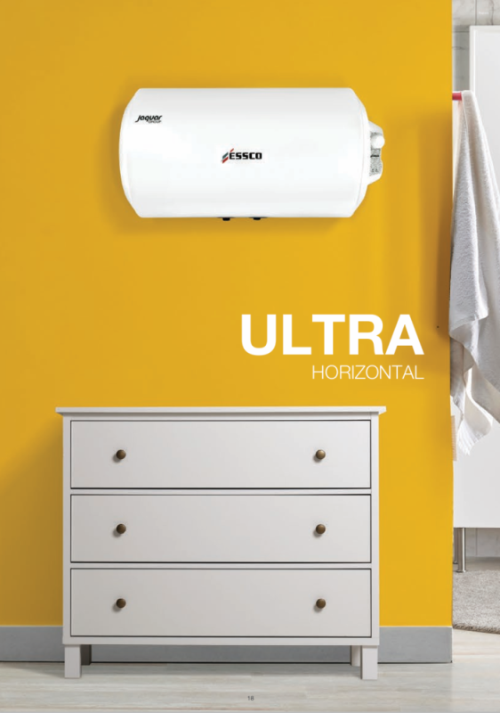 ESSCO Ultra Metal 50 Litre 3 Star Vertical Storage Water Heater, 2KW, Metal Body & Incoloy Heating Element, ULT-ESS-VLM050