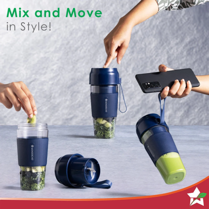 Wonderchef Nutri Cup Portable Blender Blue Portable Blender