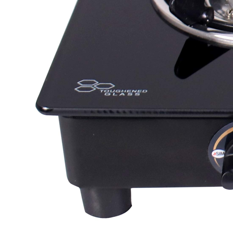 Wonderchef Ultima 2 Burner 6 mm Toughened Glass Cooktop with Brass Burners, Manual Ignition & Stainless Steel Drip Tray