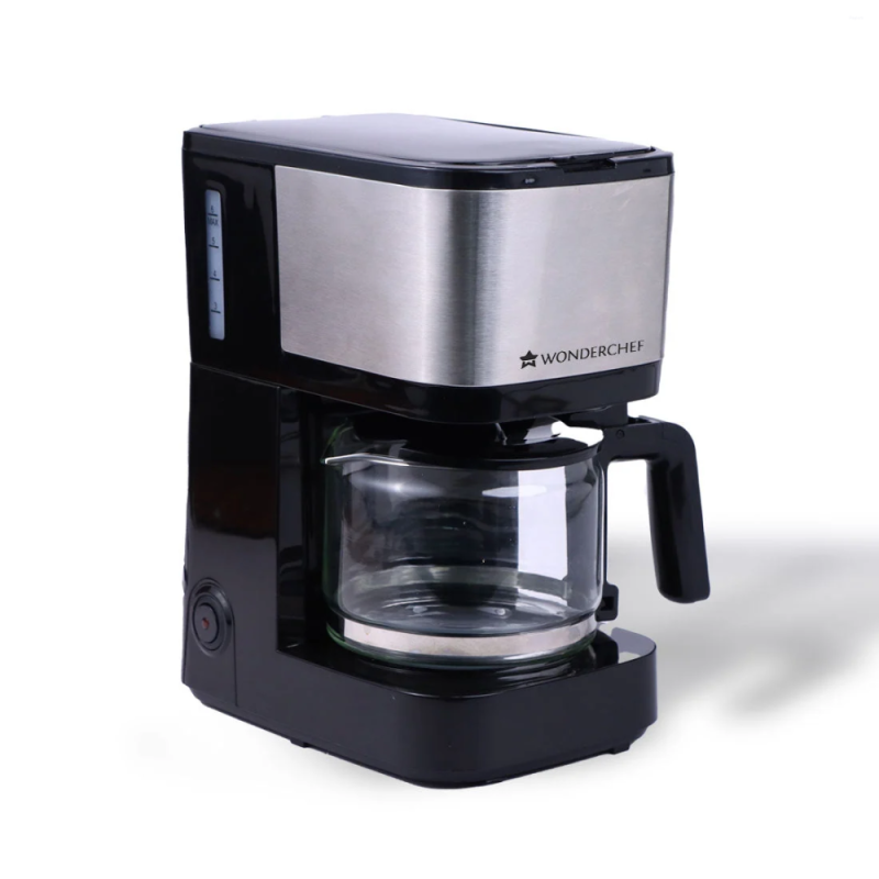 Wonderchef Regalia Pronto 600W Coffee Maker, 750ml Borosilicate Glass Carafe, 6 Cups, Anti-Drip & Auto Shut-Off