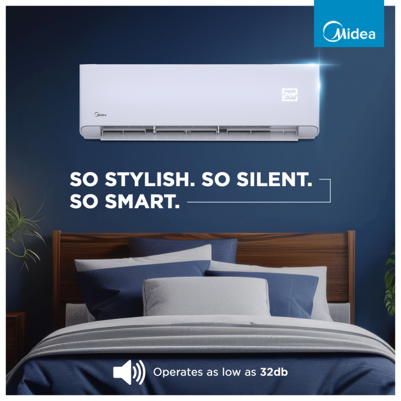 Midea 1 Ton 5 Star Wi-Fi Inverter Split AC – SANTIS PRO-X RYL (MAI12SP5R35W0)