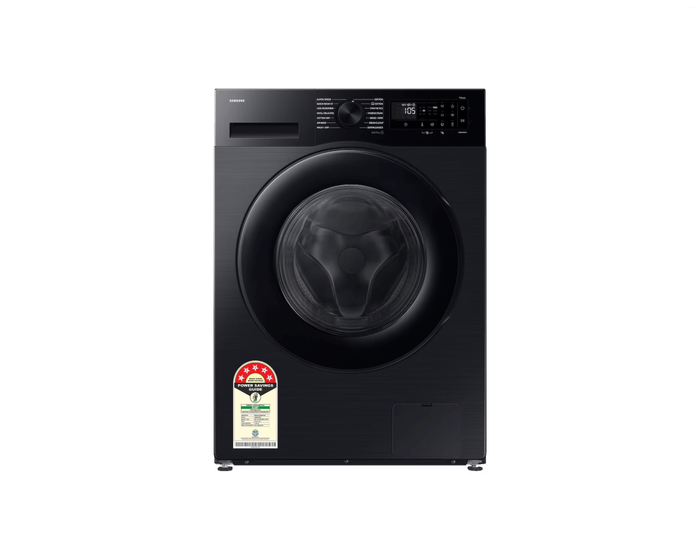 Samsung 12 kg/7 kg Front Load Washer Dryer Combo with SuperSpeed, Black (WD12FG5B34BB)