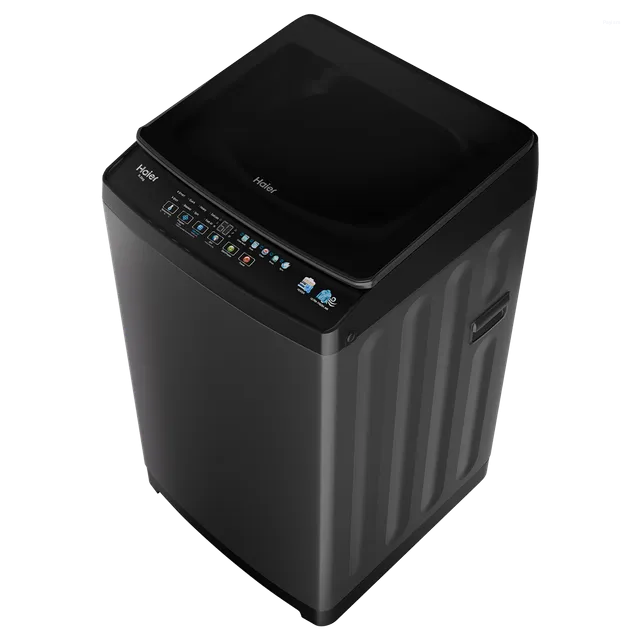 Haier 8.5 Kg 5 Star Fully Automatic Top Load Washing Machine with In-Built Heater, Oceanus Wave Drum & Ultra Fresh Air HWM85-326BK