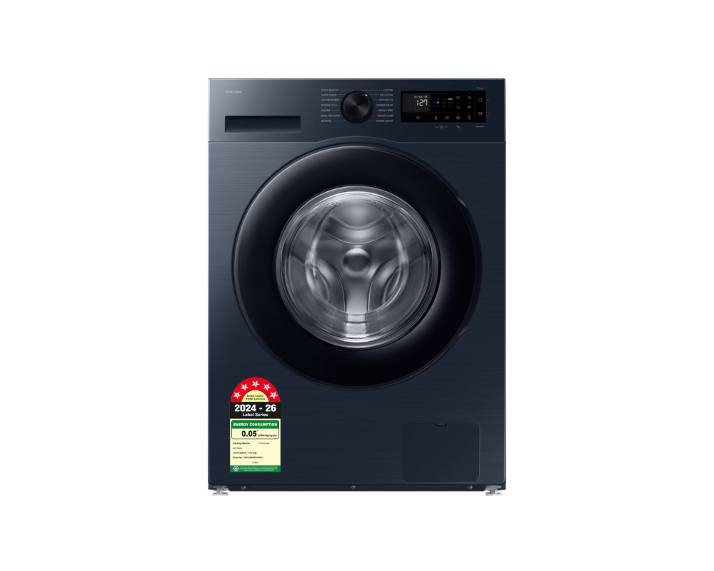 Samsung 12.0 kg Front Load Washing Machine with SmartThings AI & Energy Mode, Navy (WW12DG5B24AS)