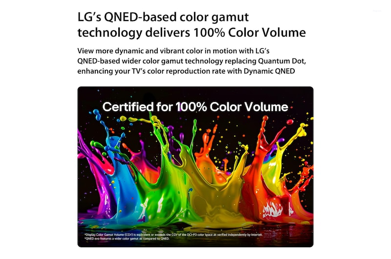 LG 65 Inches QNED evo AI 4K Ultra HD Mini LED Smart TV with α8 AI Processor Gen3, Dynamic QNED Color Pro & 144Hz VRR 65QNED82BLA
