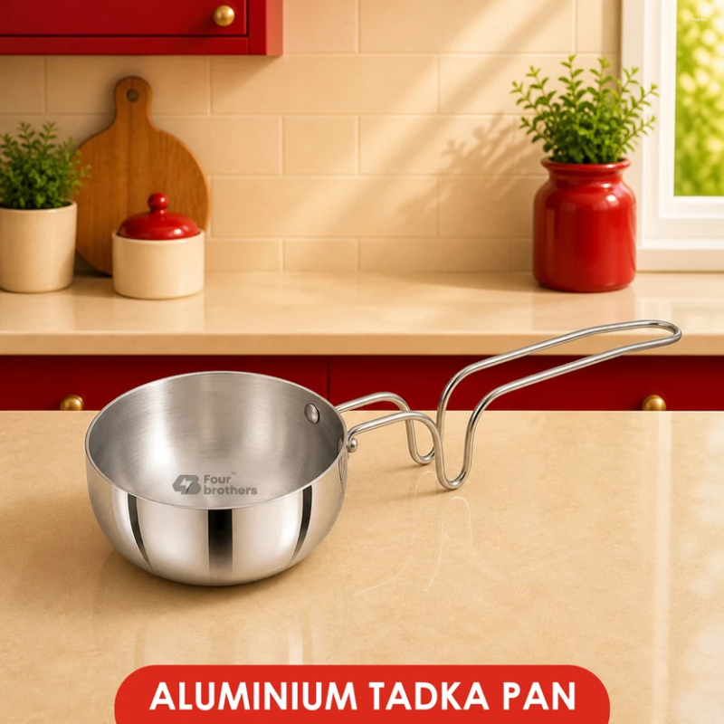 Four Brothers Vagaria Aluminium Tadka Pan 10 cm 4BHV
