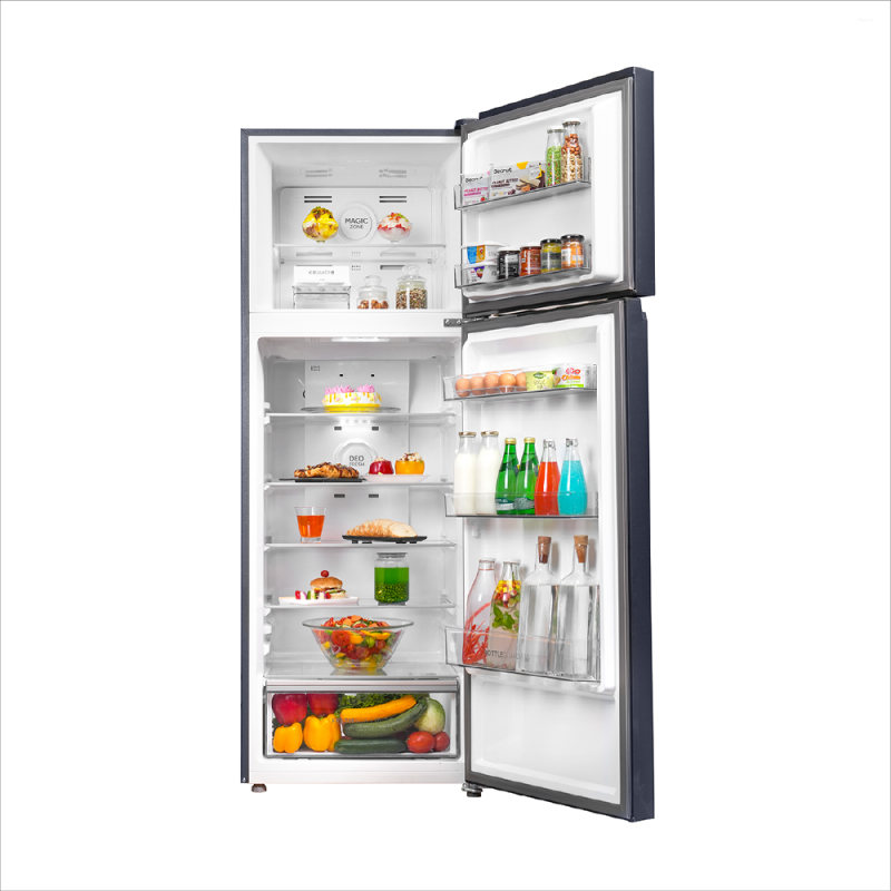 Haier 358 L 2 Star Frost Free Double Door Refrigerator with 10-in-1 Convertible, Inverter Compressor, Magic Cooling & Digital Display HRF-4082BLUSA-P
