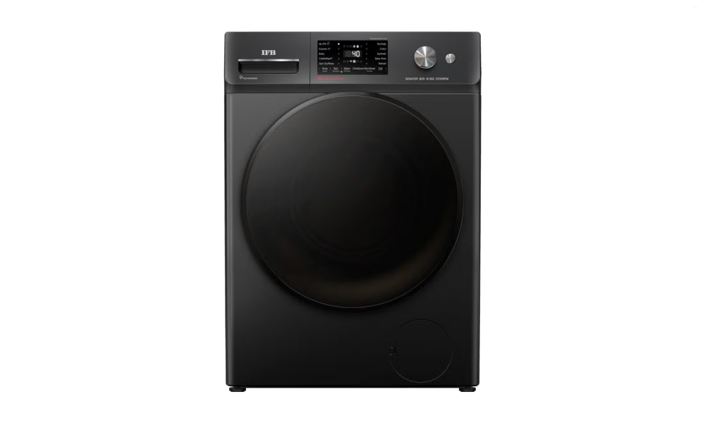 IFB Senator BXN 8012K CMS 8 Kg Black Front Load Washing Machine with AI Technology, Wi‑Fi, Voice Control & Power Steam