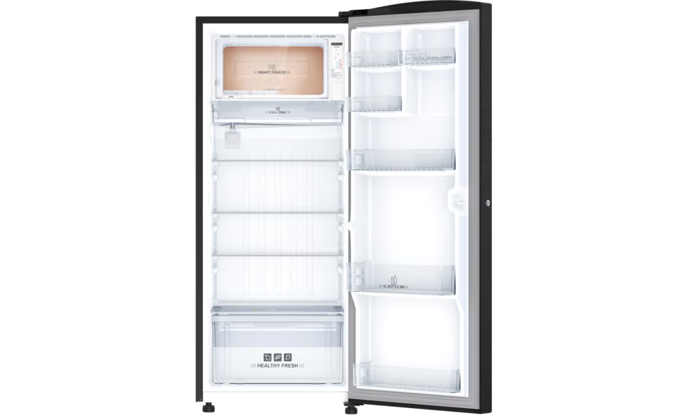 IFB 206 Litres 4 Star Direct Cool Refrigerator with Steel Finish and Inverter Compressor (IFBDC-2324IKSU, Metal Black Steel Finish)
