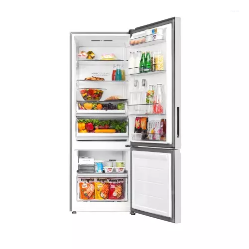 Haier 325 L 2 Star Frost Free Bottom Mount Convertible Refrigerator with 14-in-1 Convertible, Triple Inverter & Dual Fan and Magic Cooling HRB-3752PMGA-P