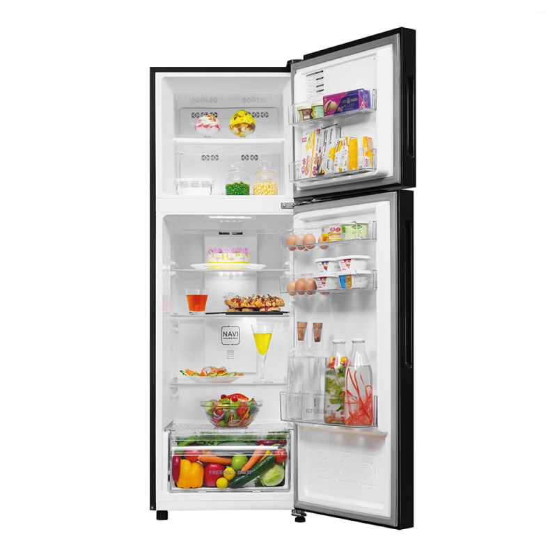 Haier 240 L 2 Star Frost Free Double Door Refrigerator with Turbo Icing, Stabilizer Free Operation, Toughened Glass Shelves & Home Inverter Ready HRF-2902EWGA-P