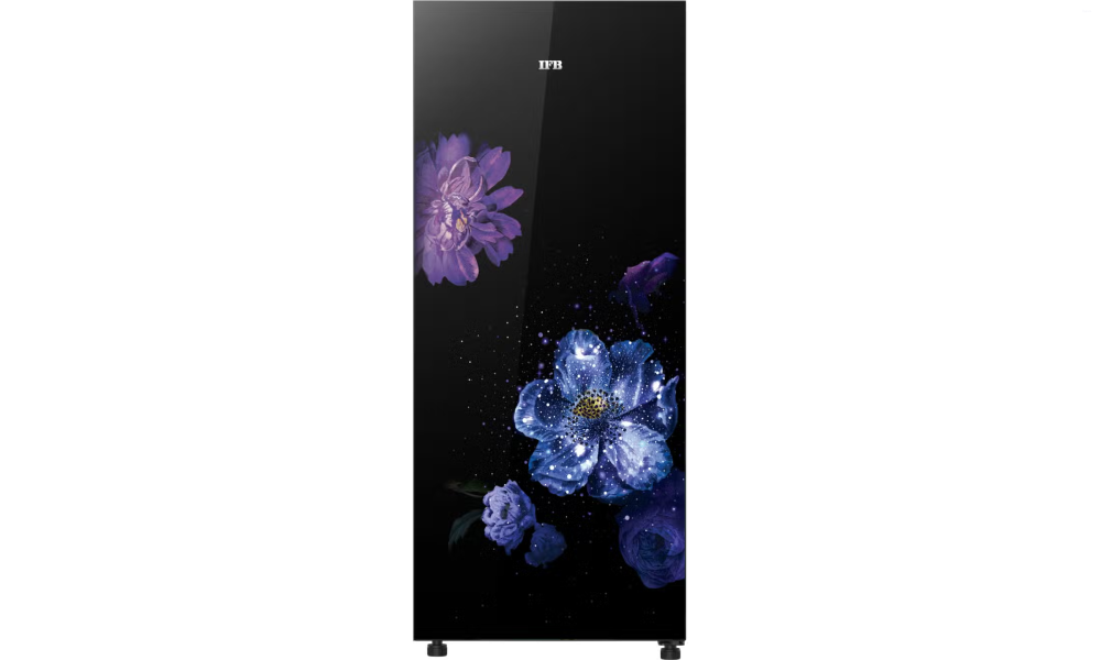 IFB 187 Litres 5 Star Direct Cool Refrigerator with Glass Finish (IFBDC-2135IFG, Floral Joy Glass Finish)