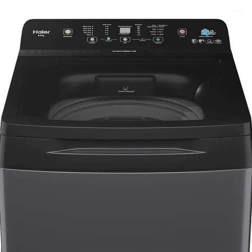 Haier 9 Kg 5 Star Fully Automatic Top Load Washing Machine with Pillow Drum, Soft-Closing Toughened Glass Lid & Child Lock HWM90-688S8
