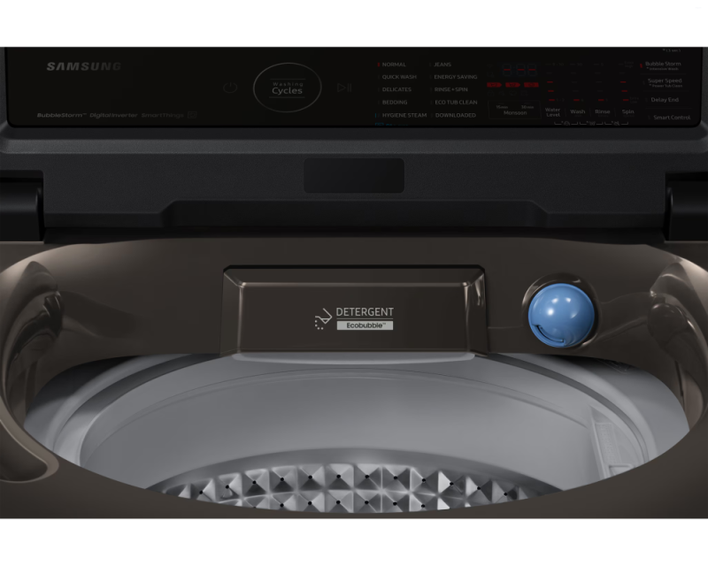 Samsung 8.0 kg Top Load Washing Machine with EcoBubble & In-Built Heater, Rose Brown (WA80BG4686BR)