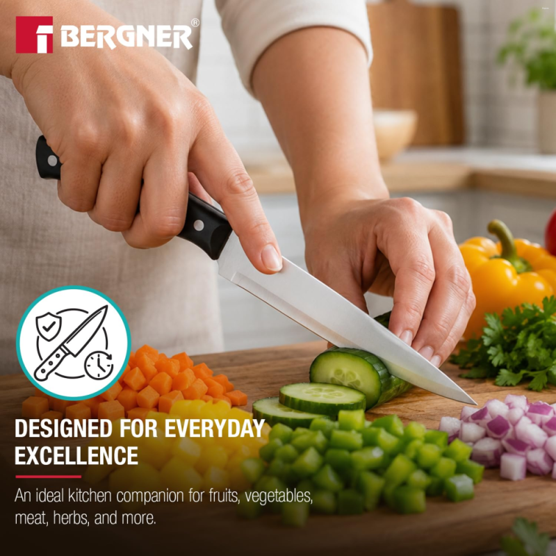 Bergner Argent Knife Chef Knife 20cm (8") Stainless Steel BG-41222-MM