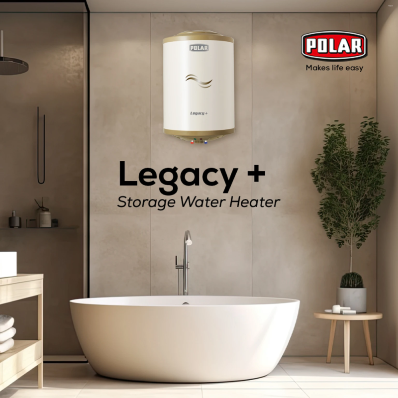 Polar Water Heater Legacy Plus Glass Lined 10Ltr 7Years Inner Tank & 2Years Product