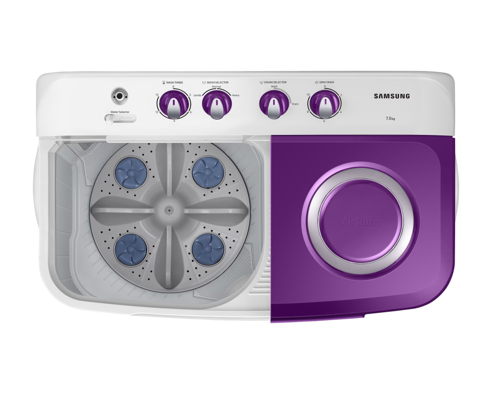 Samsung 7.0 kg Semi Automatic Washing Machine with Double Storm Pulsator, (WT70M3000UU)