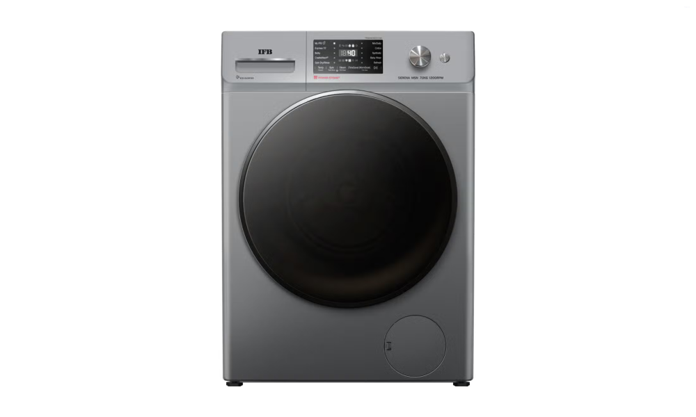 IFB Serena MSN 7012K CMS 7 Kg Metallic Silver Front Load Washing Machine with AI Technology, Wi‑Fi, Voice Control & Power Steam