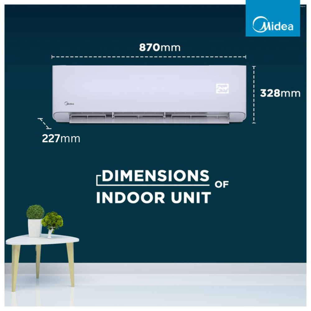 Midea 1 Ton 5 Star Wi-Fi Inverter Split AC – SANTIS PRO-X RYL (MAI12SP5R35W0)