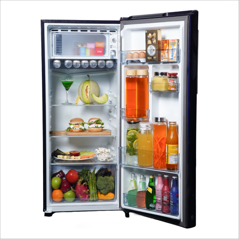Haier 190 L 3 Star Single Door Direct Cool Refrigerator with 1 Hour Icing, Stabilizer Free Operation, Home Inverter & Base Drawer HRD-2113PGCA-N