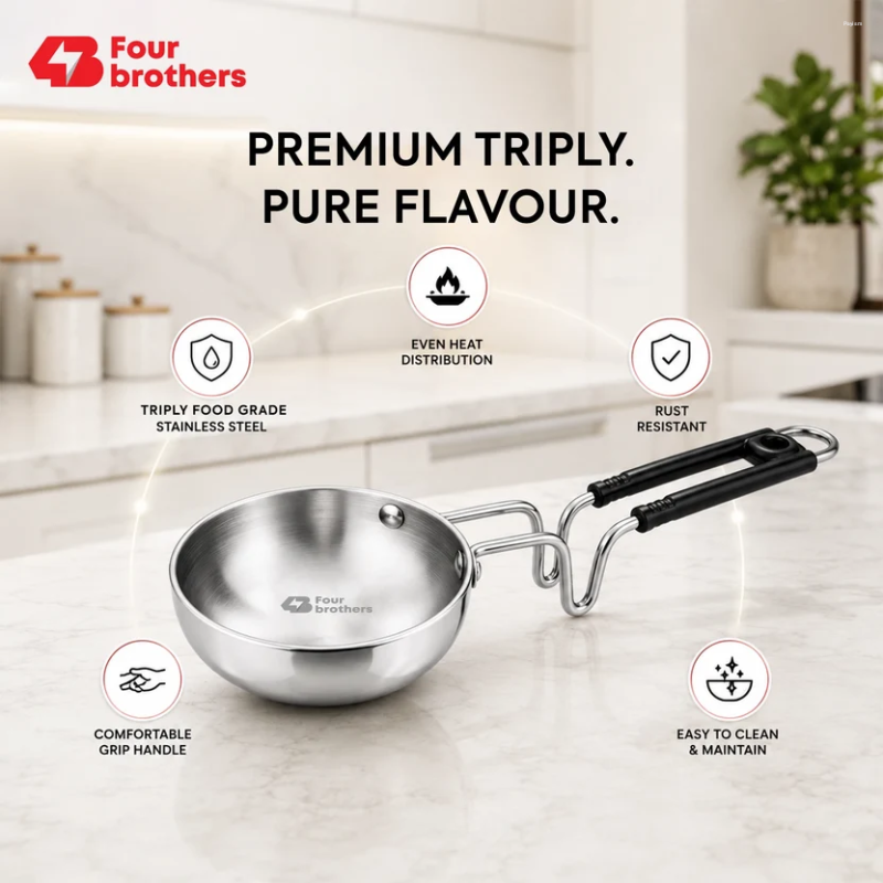 Four Brothers Triply Tadka Pan 10 cm 4BTPV