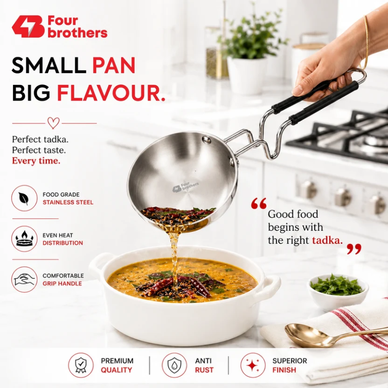 Four Brothers Triply Tadka Pan 12 cm 4BTPV