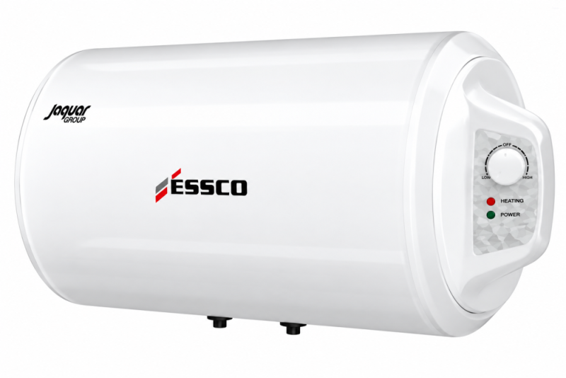 ESSCO Ultra Metal 35 Litre 3 Star Horizontal Storage Water Heater, 2KW, Metal Body & Incoloy Heating Element, ULT-ESS-HLM035