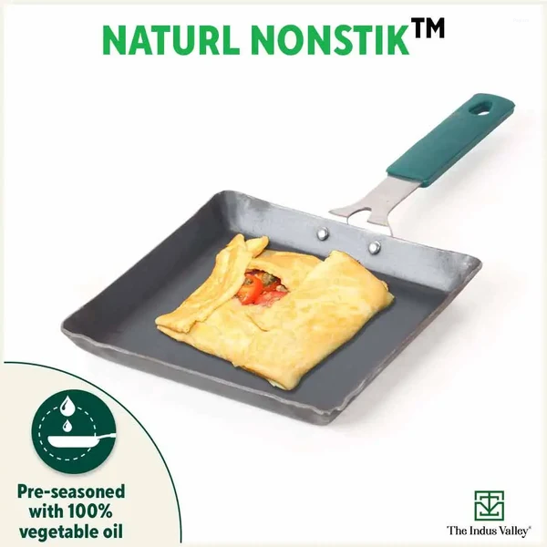 The Indus Valley 19cm Omelette Pan Iron KC-FE-TA-036