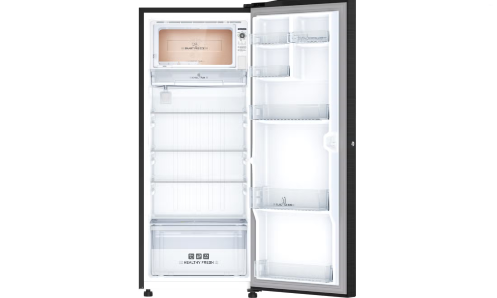 IFB 206 Litres 4 Star Direct Cool Refrigerator with Steel Finish and Inverter Compressor (IFBDC-2324IKS, Metal Black Steel Finish)