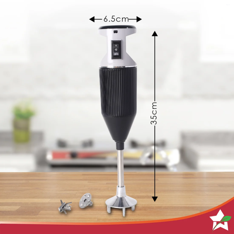 Wonderchef Prima Plus 250W Electric Hand Blender, 2-Speed, Stainless Steel Blades, Hot & Cold Blending, Whisk & Chopper