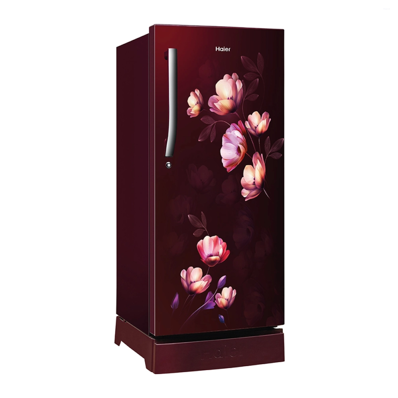 Haier 190 L 5 Star Single Door Direct Cool Refrigerator with Inverter Compressor, 1 Hour Icing, Stabilizer Free Operation & Base Drawer HRD-2105PRIA-P