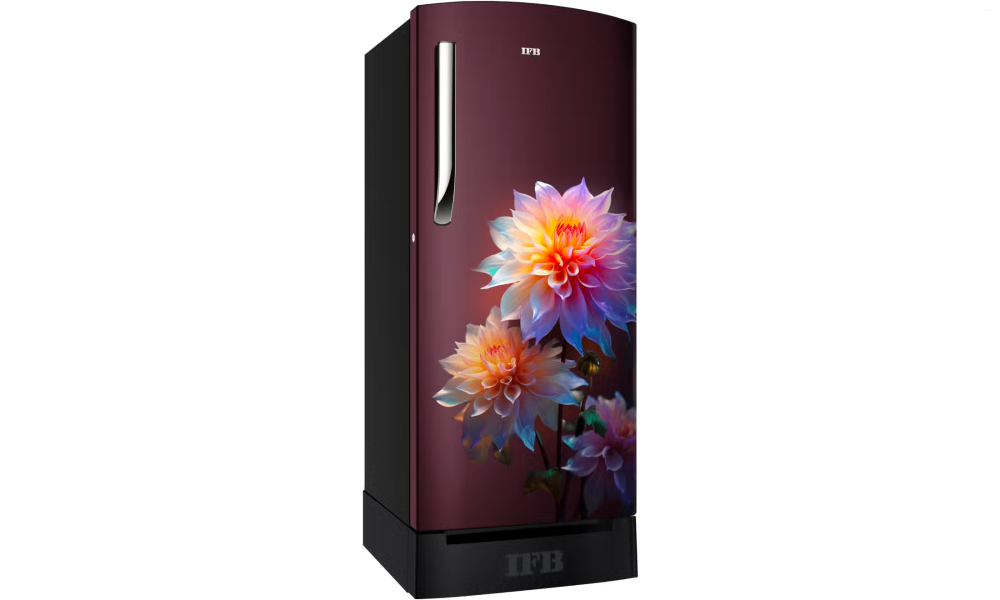 IFB 187 Litres 4 Star Direct Cool Refrigerator with XL Bottle Bin (IFBDC-213DIRND, Divine Bliss Red with Black Pedestal)