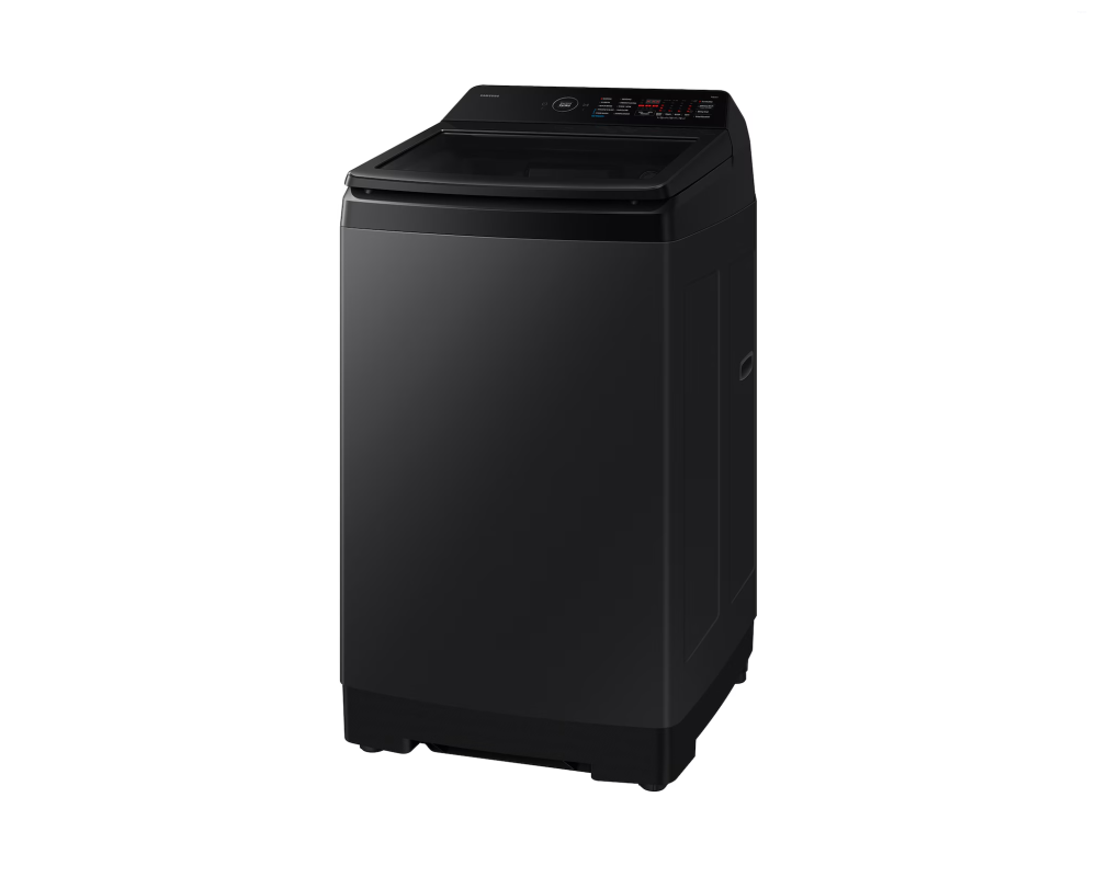 Samsung 8.0 kg Top Load Washing Machine with AI Wash & Heater, Black Caviar (WA80F08H2B)