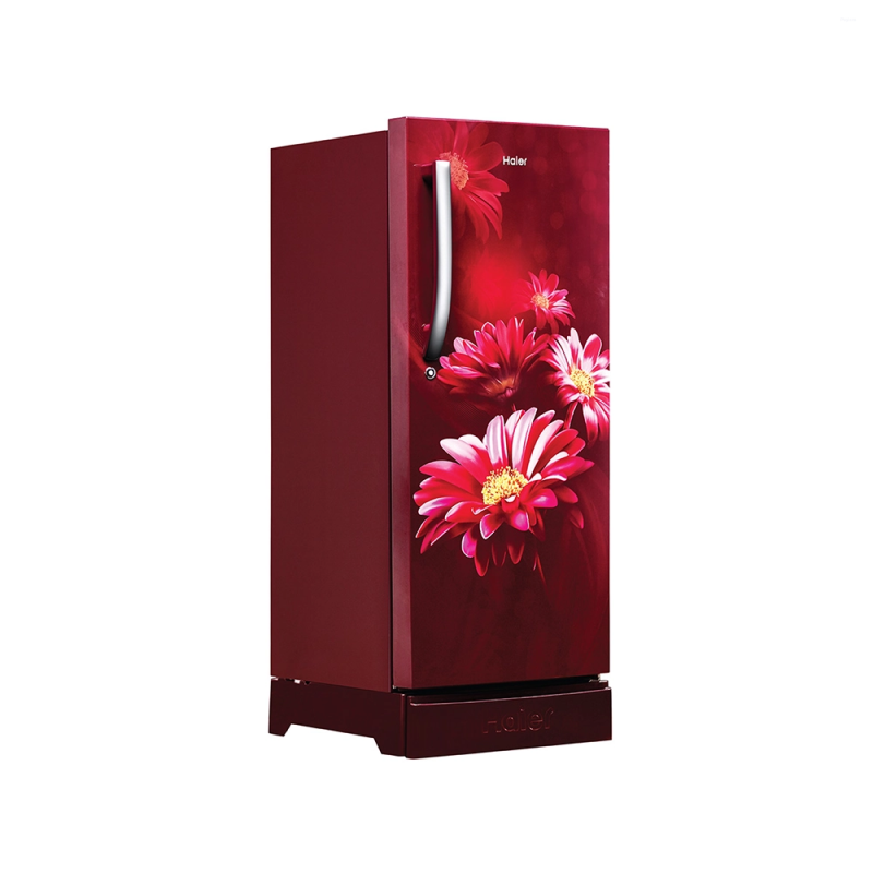 Haier 190 L 5 Star Single Door Direct Cool Refrigerator with Inverter Compressor, 1 Hour Icing, Stabilizer Free Operation & Base Drawer HRD-2105PRHA-P