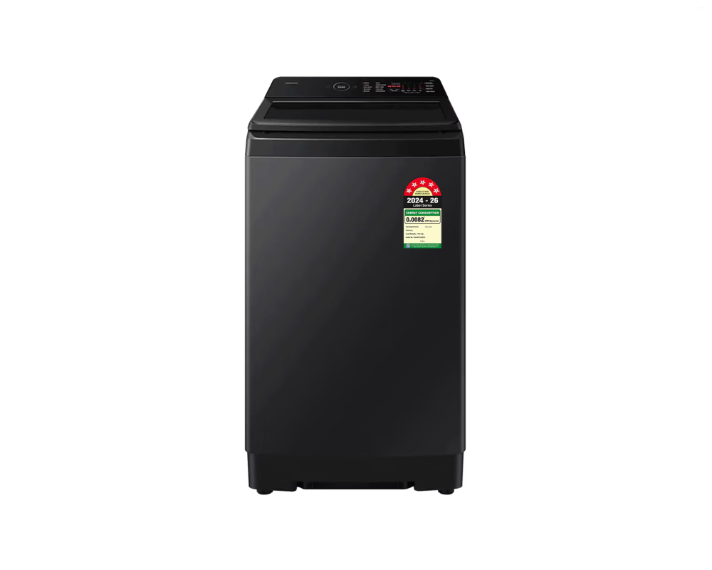 Samsung 10.0 kg Top Load Washing Machine with AI Wash & Super Speed, Black Caviar (WA80F10S2B)