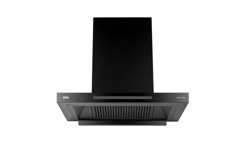 IFB 60 cm Wall Mounted Kitchen Chimney (IT AC FL 60, Black Glass Finish)