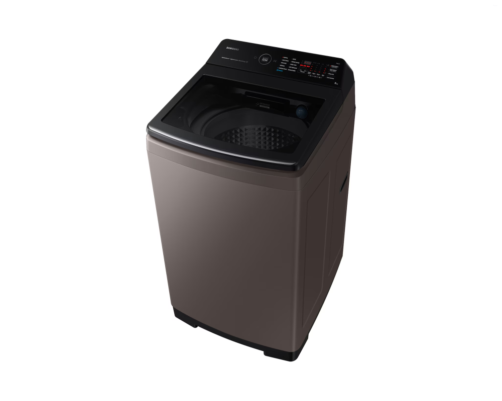 Samsung 8.0 kg Top Load Washing Machine with EcoBubble & In-Built Heater, Rose Brown (WA80BG4686BR)