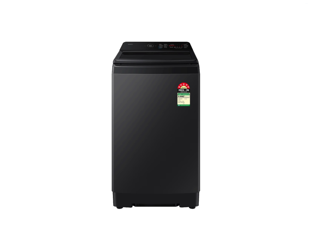 Samsung 10.0 kg Top Load Washing Machine with Ecobubble & Heater, Black (WA40F10H2B)