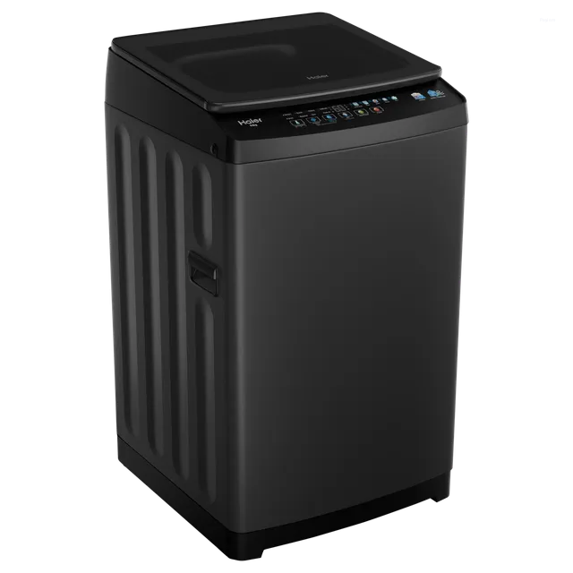 Haier 8.5 Kg 5 Star Fully Automatic Top Load Washing Machine with In-Built Heater, Oceanus Wave Drum & Ultra Fresh Air HWM85-326BK