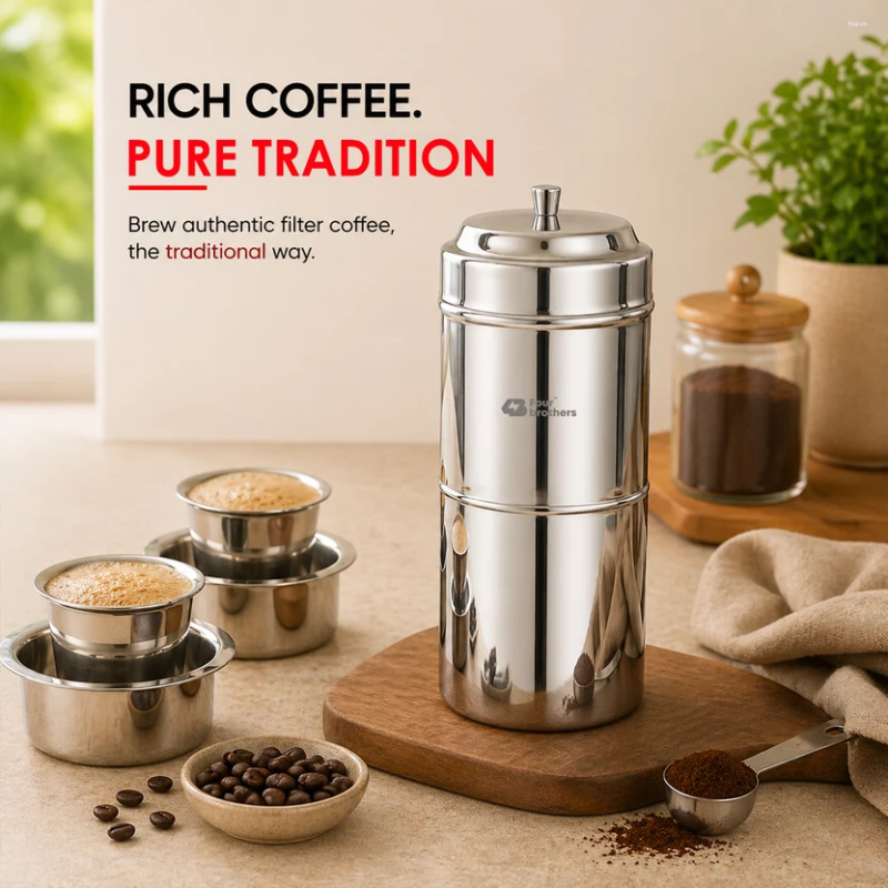 Four Brothers Stainless Steel Coffee Filter 0.200 L 4BFCM-2