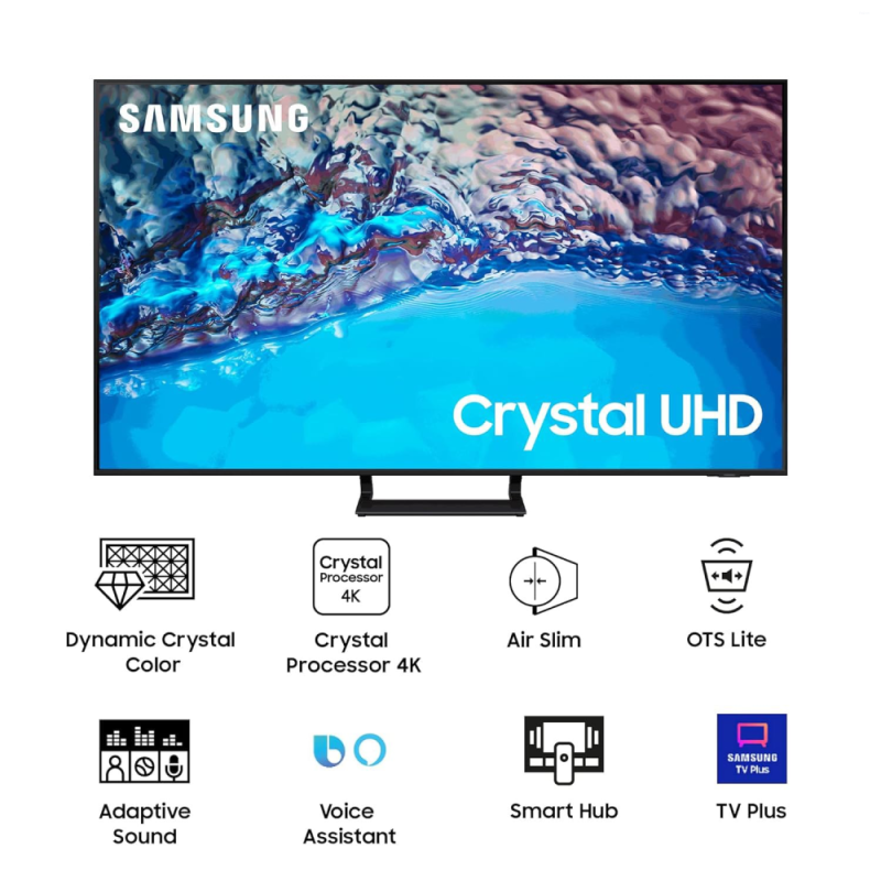Samsung 43 Inches Crystal UHD 4K Smart TV with Dynamic Crystal Color, 4K Upscaling & Motion Xcelerator UA43BU8570ULXL