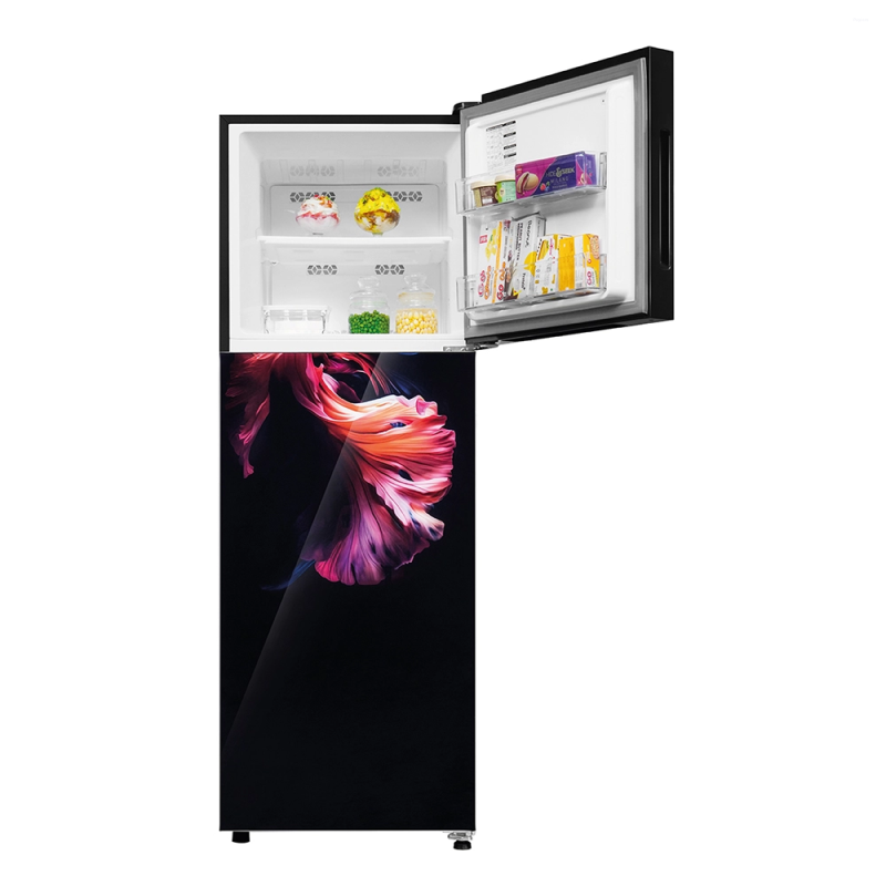 Haier 240 L 2 Star Frost Free Double Door Refrigerator with Turbo Icing, Stabilizer Free Operation, Toughened Glass Shelves & Home Inverter Ready HRF-2902EWGA-P