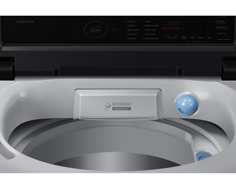 Samsung 8.0 kg Top Load Washing Machine with AI Wash & Super Speed, Lavender Gray (WA80F08S2L)