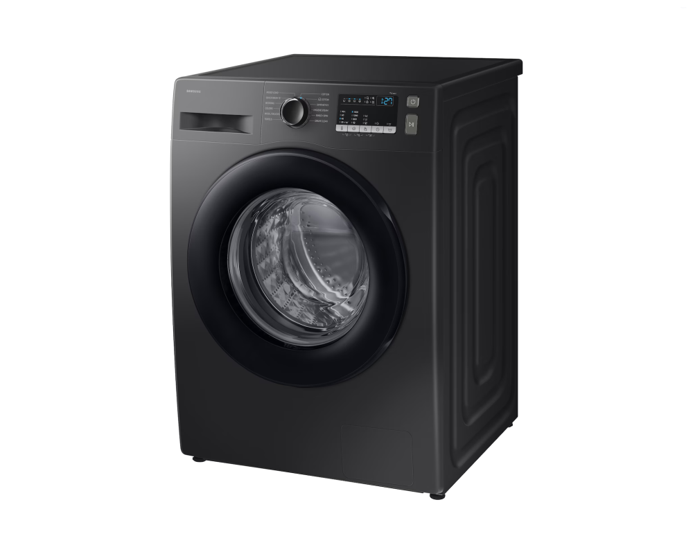 Samsung 9.0 kg Front Load Washing Machine with Hygiene Steam, Black (WW90FG4U04AB)