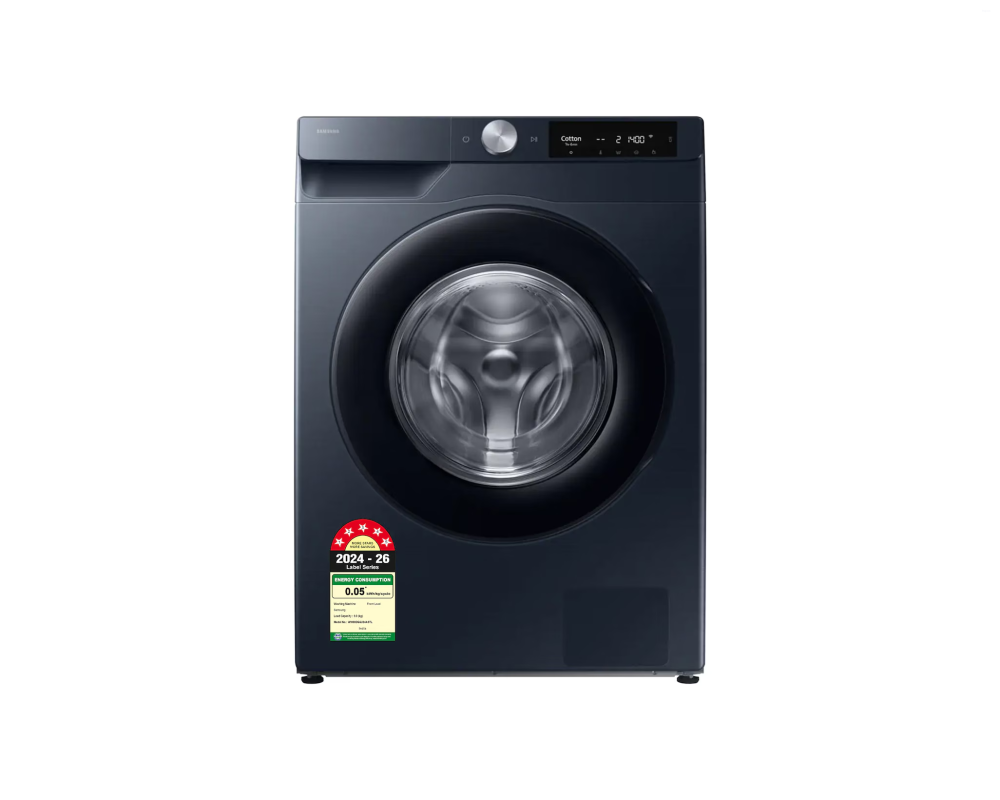 Samsung 9.0 kg Front Load Washing Machine with AI Control & SuperSpeed, Navy (WW90DG6U24AS)