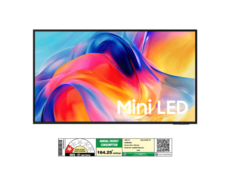 Samsung 43 Inches Mini LED 4K Smart TV with Pure Spectrum Color, Dynamic Sound Pack & 4K Upscaling UA43M71HAULXL