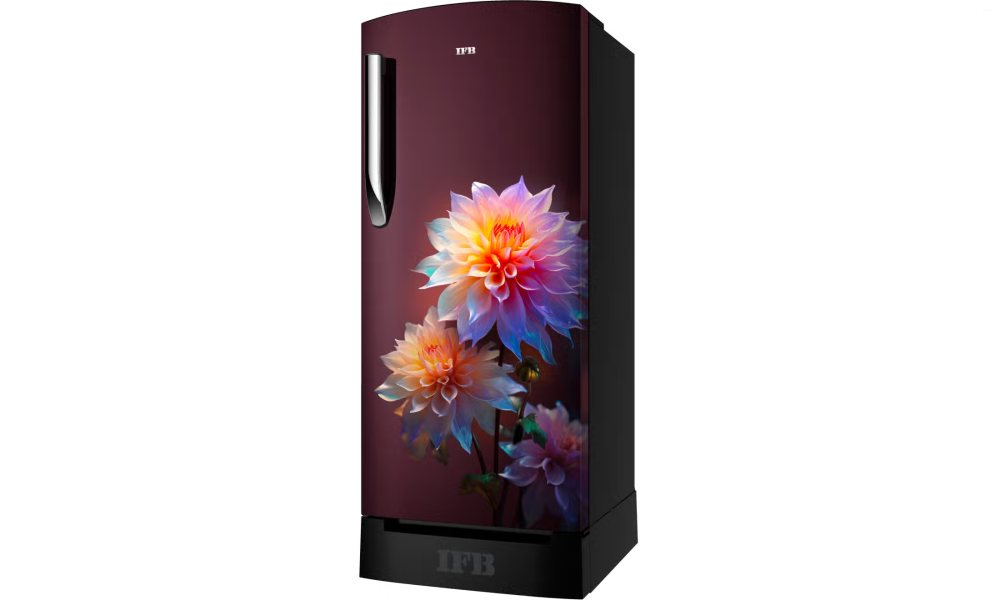 IFB 187 Litres 4 Star Direct Cool Refrigerator with XL Bottle Bin (IFBDC-213DIRND, Divine Bliss Red with Black Pedestal)