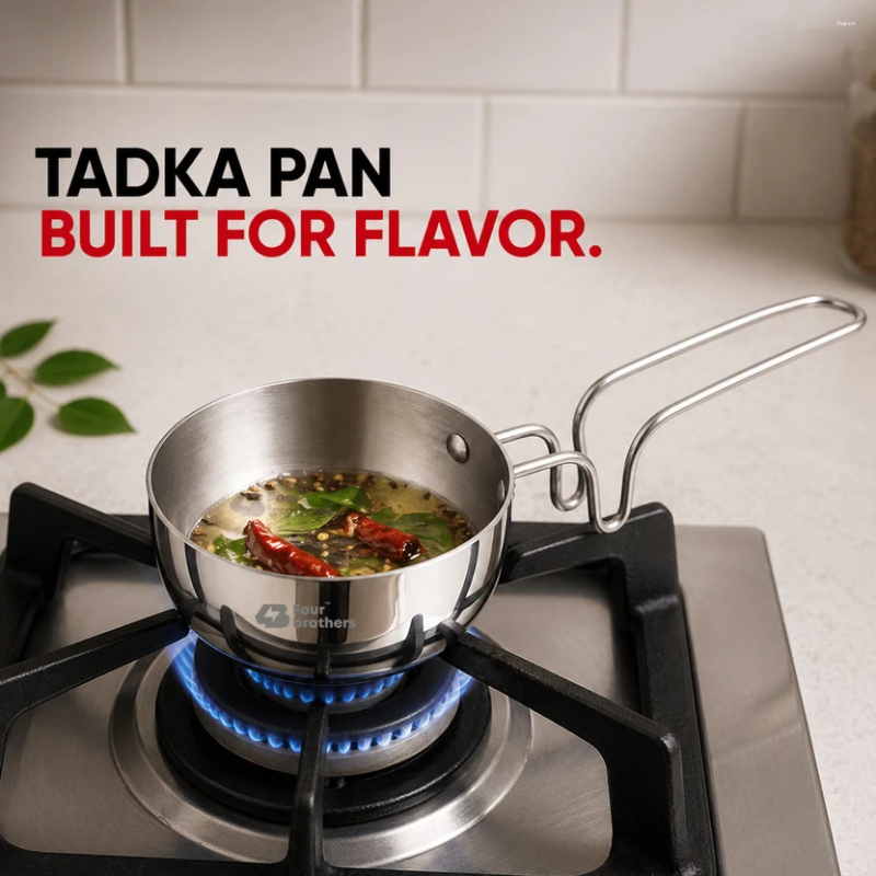Four Brothers Vagaria Aluminium Tadka Pan 9 cm 4BHV